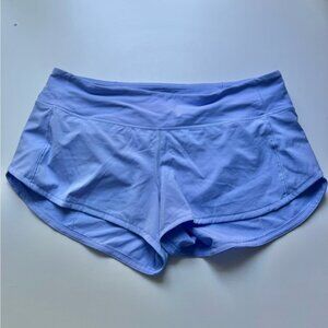 Lululemon Speed Up Short 2.5” Hydrangea Blue Size 6